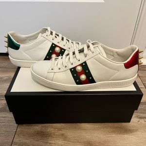 Gucci Ace Studded Sneakers Size 36.5